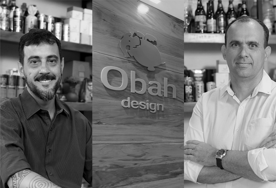 Sócios Obah Design de Embalagens - Antônio e Eduardo